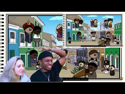 Gringa Reage A HISTÓRIA DO BRASIL (Povos, Recursos Naturais, Colonização, Escravatura..) 🇧🇷📚