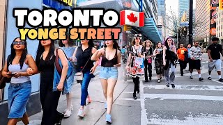 Download lagu Toronto 🇨🇦 Yonge Street Downtown Walking Tour City Life Canada 4k mp3