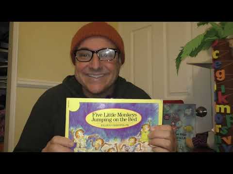 Fünf kleine Affen springen auf dem Bett/Eine Vorlesegeschichte von Herrn Engel