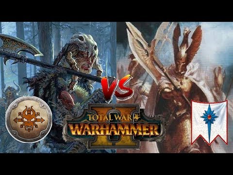 High Elves vs Norsca | HOLD THE LAKE - Total War Warhammer 2