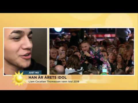 Tilde starstruck av årets Idolvinnare Liam - Nyhetsmorgon (TV4)