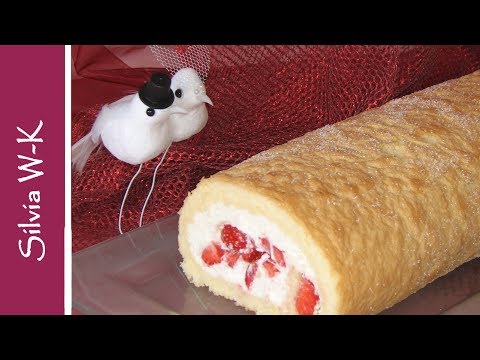 Strawberry roll / Swiss roll / without gelatin