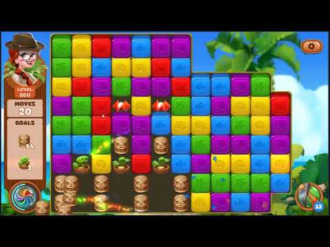 Lost Island Blast Adventure Level 860 - NO BOOSTERS 🏝️ | SKILLGAMING ✔️