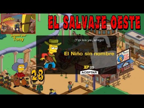 Los Simpson Springfield "El Salvaje Oeste, Cap. 28: "El Niño sin nombre y Fin Historia Acto 2" Tony
