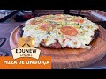 COMO FAZER UMA PIZZA DE LINGUIÇA NA CHURRASQUEIRA EDUNEW FOOD