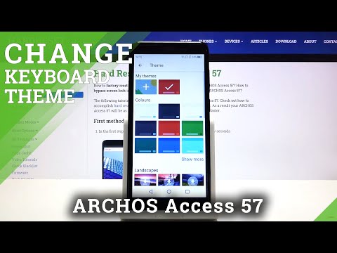 How to Set Up Keyboard Theme in Archos Access 57 – Choose Keyboard Design