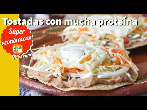 ¡Comida completa y con mucha proteína, EN UNA TOSTADA! Súper económica - Cocina Vegan Fácil