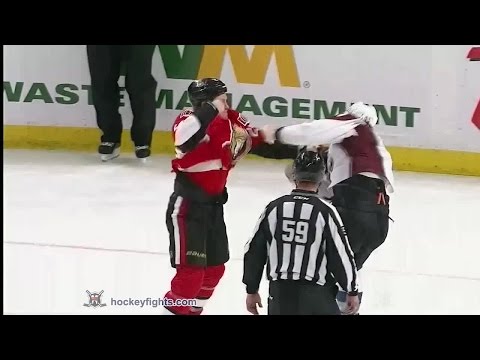 Cody McLeod vs Chris Neil Oct 16, 2014
