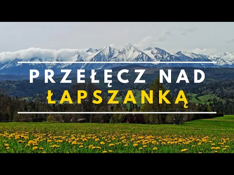 Przełęcz nad Łapszanką - punkt widokowy na TATRY | #łapszanka #dron