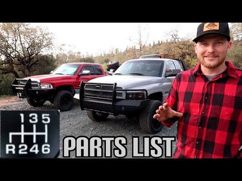 EVERY PART YOU NEED TO MANUAL TRANS SWAP YOUR CUMMINS