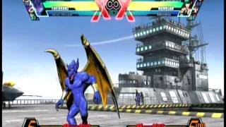 UMvC3 Messing with Axis Glitch LOL Firebrand(Red Arremer) In the Background