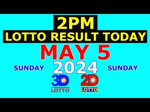 Lotto Result Today 2pm May 5 2024 (PCSO)