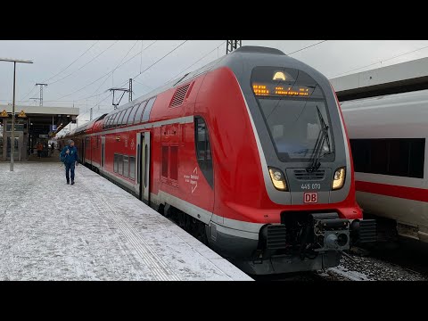 Soundmitfahrt im Twindexx Br445 5-Teiler als RB16 von Nürnberg nach München + SOUND & Vmax. 160 km/h