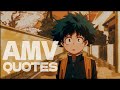 AMV My Hero Academia Best Motivational Quotes