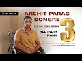 AIR 3 ARCHIT DONGRE UPSC CSE 2024 Philosophy Optional National Topper ENLITE IAS