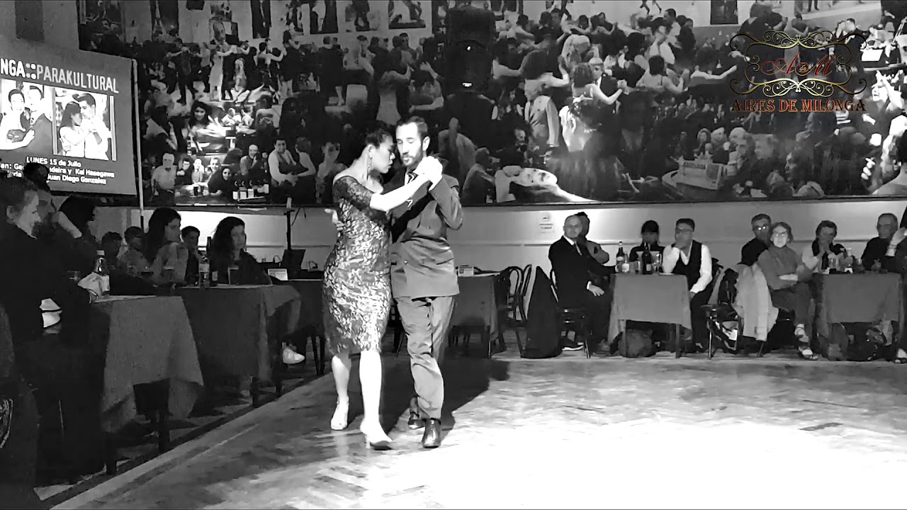 Kei Hasegawa, German Landeira, tango baile en Salón Canning