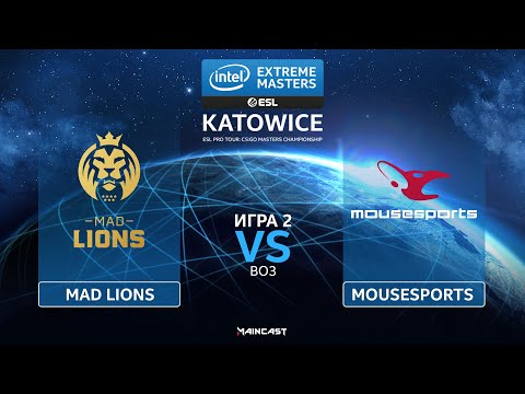 Mad Lions vs mousesports [Map 2, Dust 2] (Best of 3) IEM Katowice 2020 | Groups Stage