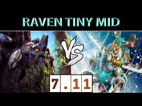 Raven [Tiny] vs [Gyrocopter] ► New Patch ► Dota 2 7.11