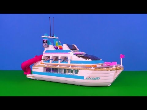 Lego Friends Dolphin Cruiser - Parody Lego Toys Eggs Surprise 🐬 ⛵ 🏝️ Video