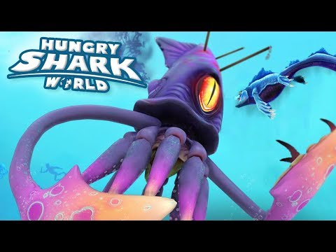 Mosasaur Takes on Colossal Squid!!! - Hungry Shark World | Ep 60 HD