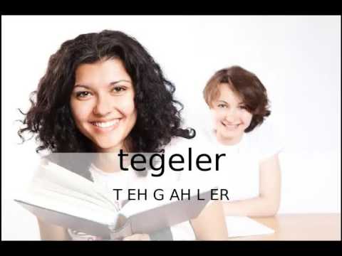 How to pronounce tegeler / How to say tegeler