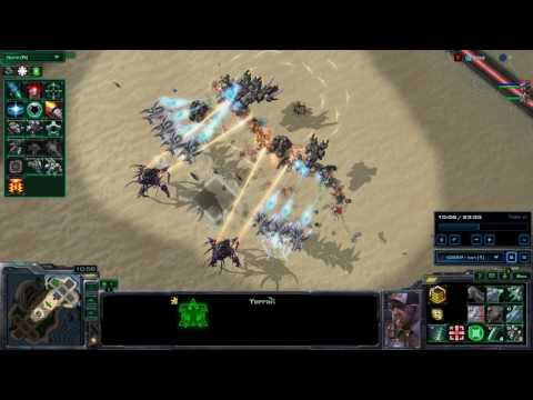Starcraft 2 Desert Strike Hots  1v3 3 protss