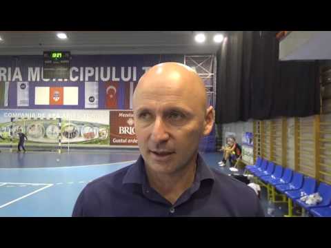 Horațiu Gal după calificarea Potaissei în optimile de finală ale Cupei Challenge (27.11.2016)