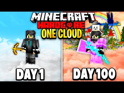 I Survived 100 Days on One Cloud in Minecraft.. Here's What Happened..