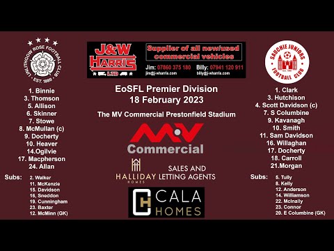 Linlithgow Rose v Sauchie Juniors – 18 February 2023