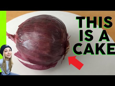 Making a Hyperrealistic RED Onion CAKE