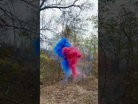 Синий дымовой вулкан, дым для гендер пати, мальчик - фото 1 - id-p2834141050