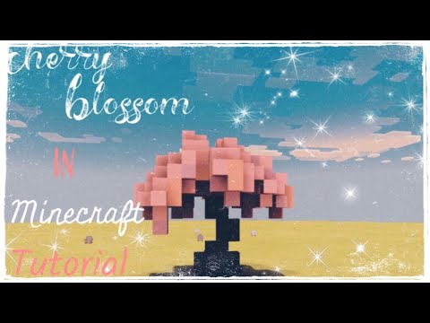 Minecraft Tutorial How to make Cherry Blossom trees in...