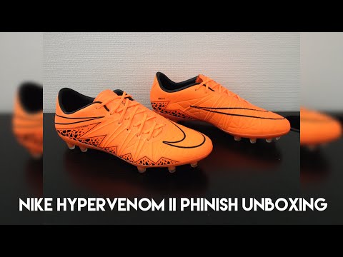 Nike Hypervenom II Phinish Lightning Storm Total Orange/Black - Unboxing