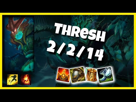 KOREAN Challenger Thresh SUPPORT (2/2/14) vs LULU Gameplay Replay - Patch 10.18