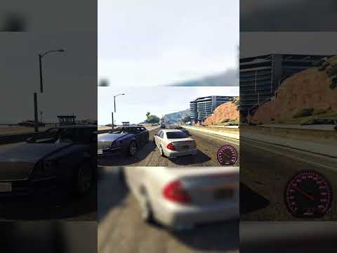 GTA 5 | Try not to CRASH | Mercedes-Benz E55 AMG | Real Engine Sound #shorts