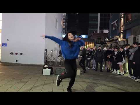 20230131 Tue. HyoJin#김효진&YuKagawa#유카가와 Hongdae Busking 홍대 버스킹 SnowHorse#눈말 202403