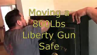 Moving a 800Lbs Liberty Gun Safe Downstairs | Fast Mode
