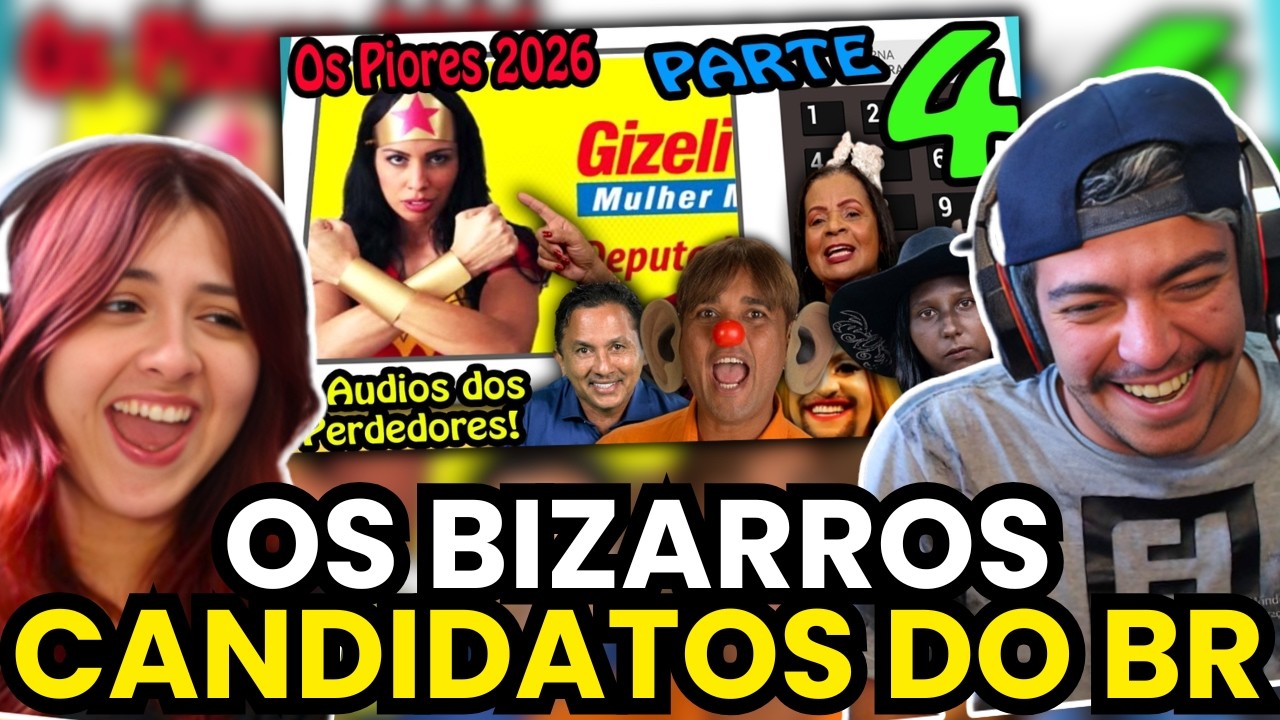 🔴 Os mais Bizarros e Engraçados Candidatos do Brasil PARTE 4! 4º Turno! 2026 ! | REACT FALA DE TUDO.