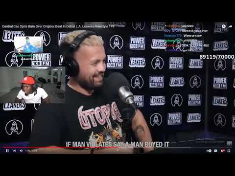 @KaiCenatLive reacts to central cee La.leakersfreestyle