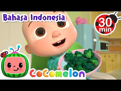Ya Ya Lagu Suka Sayuran🥦🥕 | CoComelon | Lagu Anak | Moonbug Kids Indonesia | Nursery Rhymes