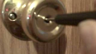 How to open a Bathroom door lock