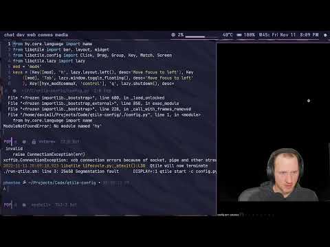 Hacking a Lispy WM with QTile and Hy - System Crafters Live!