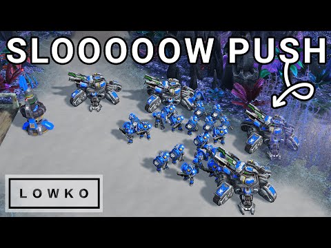 StarCraft 2: uThermal's SUPER SLOW Terran Push!