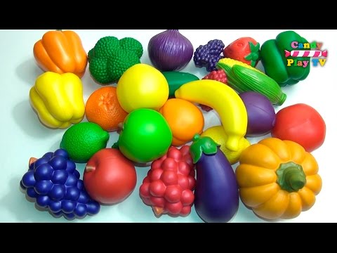 Learn Names of Fruits and Vegetables With Toy | Kids learning fruits vegetables | Preschool Learning