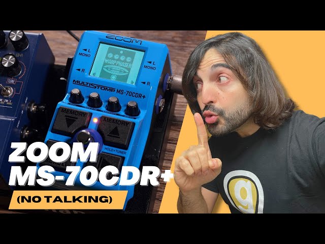 Vídeo relacionado con Zoom MS-70CDR+ Pedal multiefectos para guitarra con más de 140 efectos incluyendo chorus, delays, reverbs, stereo effects, cadena de efectos, 1 stompbox, afinador, alimentado por pilas