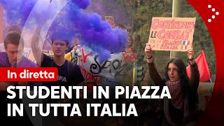 LIVE Sciopero degli studenti in tutta Italia. Le immagini da Milano, Torino e Ro