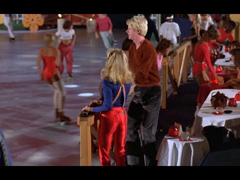 Cheryl Ladd Roller Skating in 80's Red Spandex Disco Pants 1080P BD