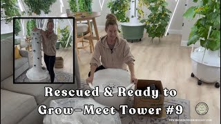 Meet Tower #9 Rescued, Rebuilt and Ready to Grow#towergarden #verticalfarming #hydroponicgardening