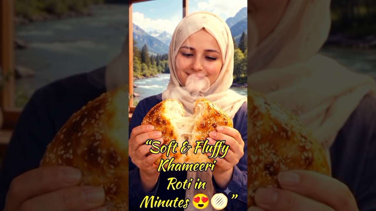 Soft & Fluffy Khameeri Roti in Minutes 😍🫓 #shorts #trending #explore #viral #food