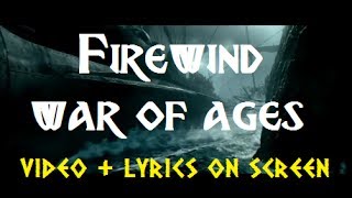 Firewind - Wars Of Ages (video + lyrics on screen)